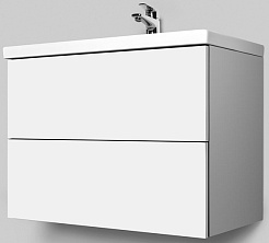 Am.Pm Тумба под раковину Gem 75 белый глянец, с 2 ящиками – фотография-2